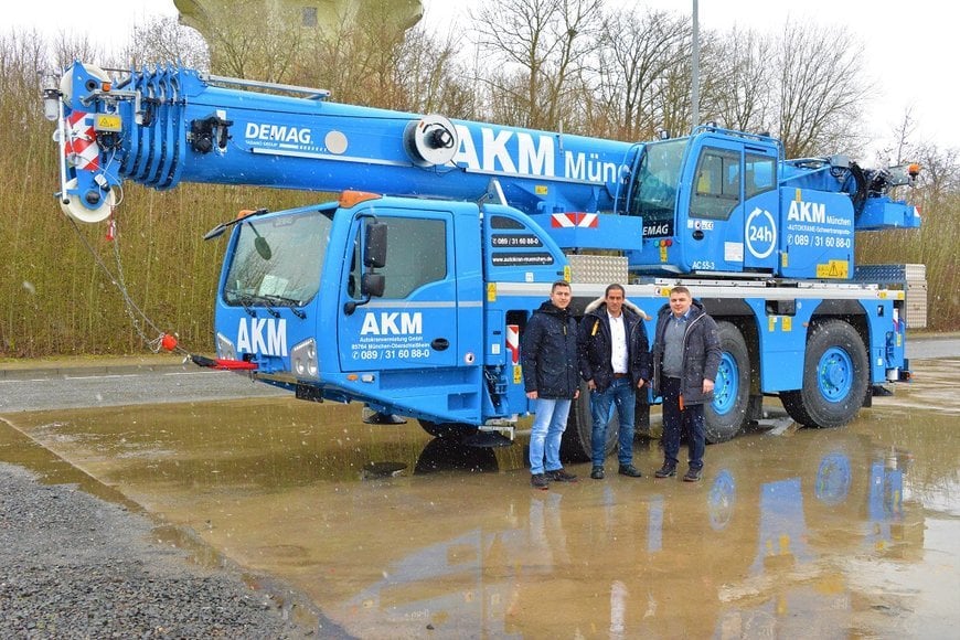 AKM Autokranvermietung takes delivery of Demag AC 55-3 all terrain crane